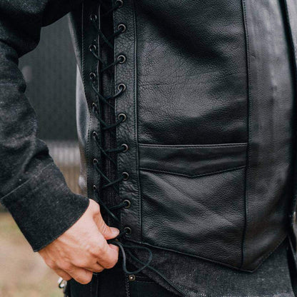Men's Rancher Western Vest: When the timeless appeal of the Wild West meets the thrill of the open road, you get the Rancher