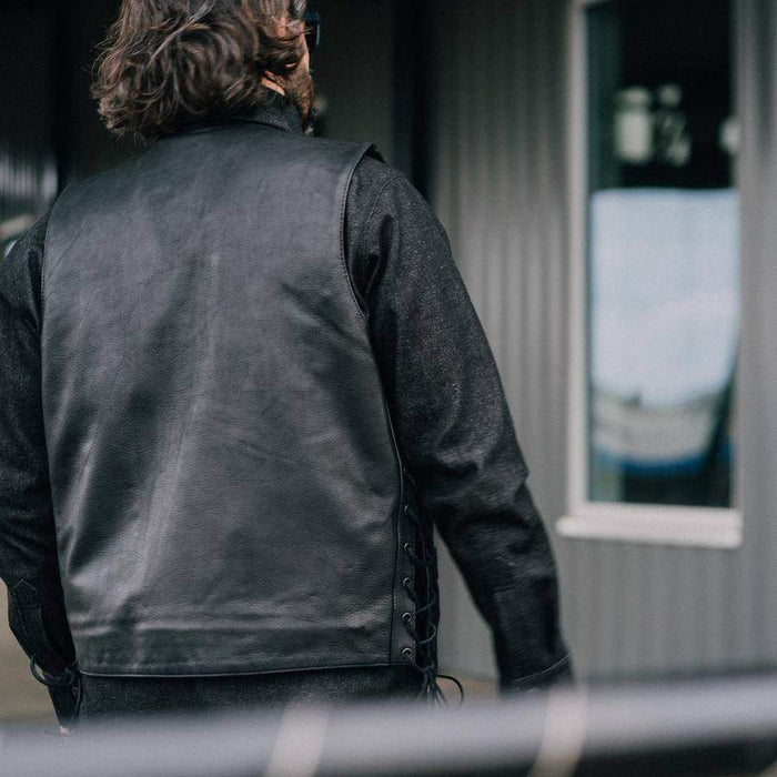 Men's Rancher Western Vest: When the timeless appeal of the Wild West meets the thrill of the open road, you get the Rancher