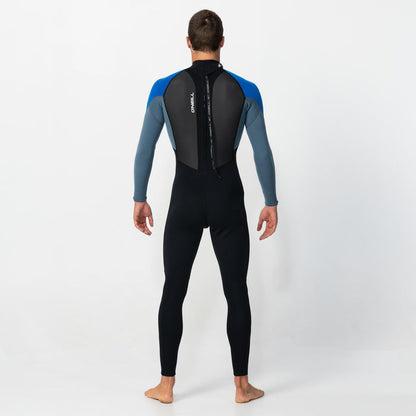 Men's Reactor 3/2mm Steamer Back Zip - Cadet Blue