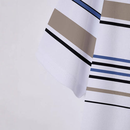 Men’s Striped Short Sleeve T-Shirt – Office-ready summer outfit