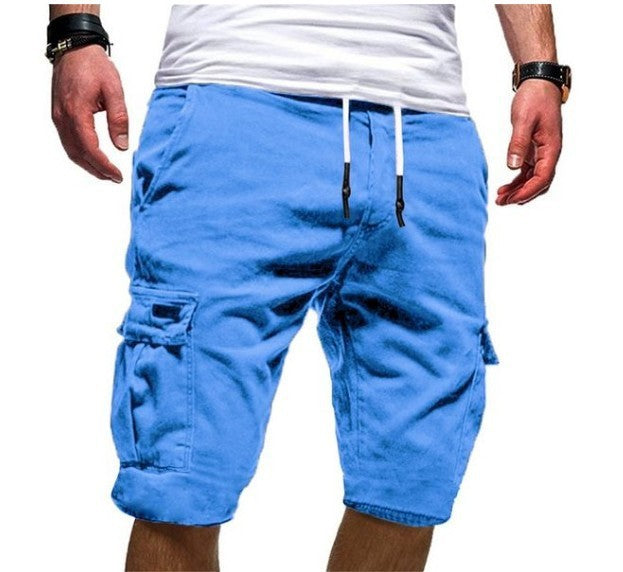 Men’s Summer Shorts – Cotton Multi-Pocket Comfort