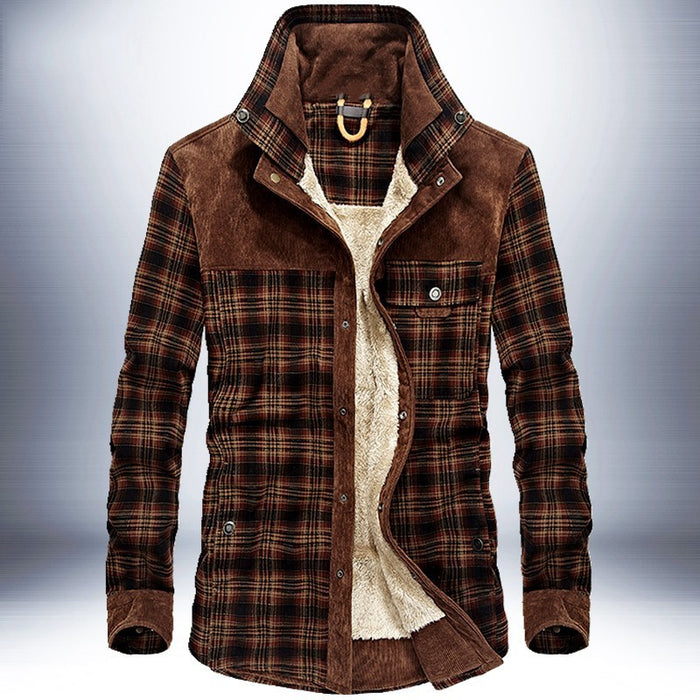 Men’s Winter Fleece Jacket Close-up – Soft Lining Detail