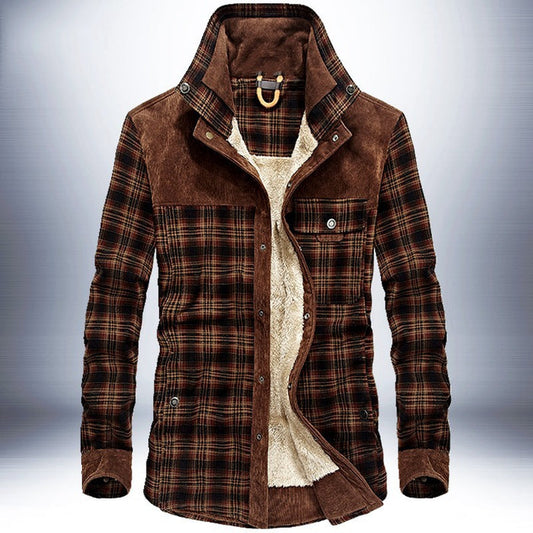 Men’s Winter Fleece Jacket Close-up – Soft Lining Detail