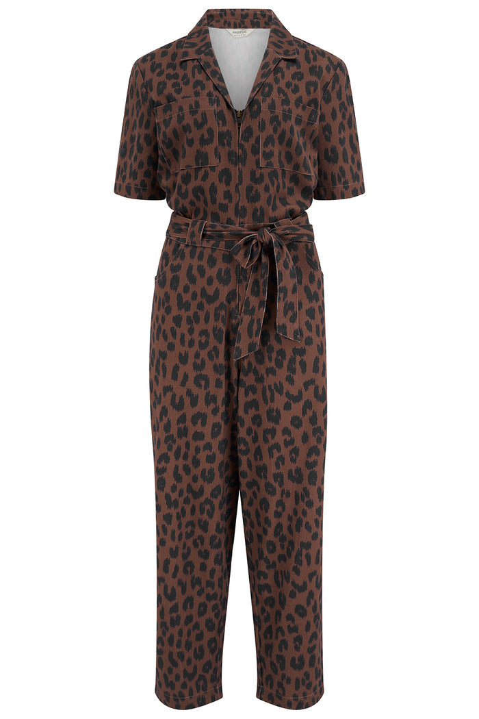Meredith Boilersuit (Rust/Leopard)