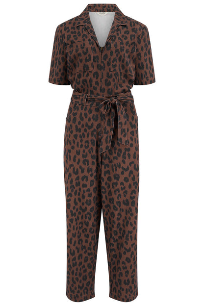 Meredith Boilersuit (Rust/Leopard)