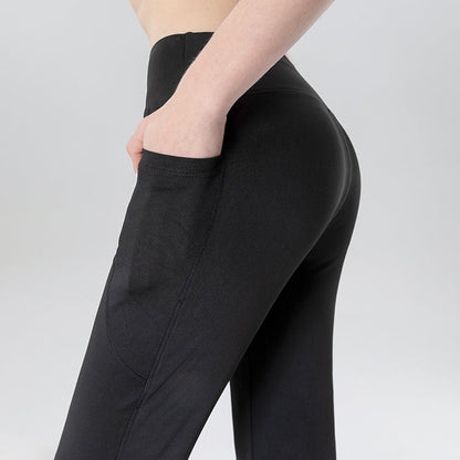 Mid Waist Slimming Cropped Pants – Tummy Control