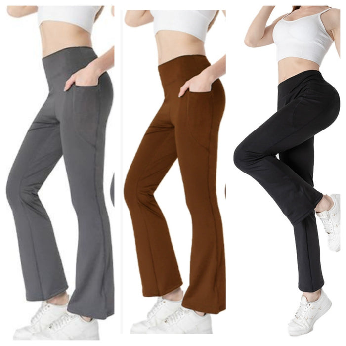 Mid Waist Slimming Cropped Pants – Tummy Control