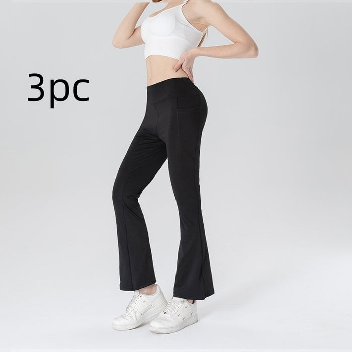 Mid Waist Slimming Cropped Pants – Tummy Control