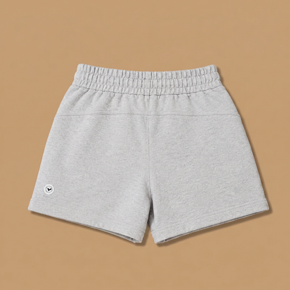 Midweight Organic Cotton Shorts - Heather Grey