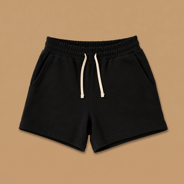 Midweight Organic Cotton Shorts - Heather Grey