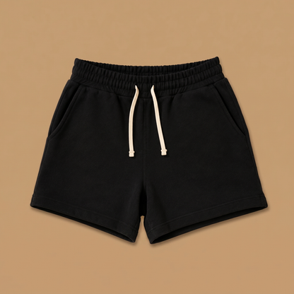 Midweight Organic Cotton Shorts - Heather Grey