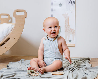 Mint Stripes Romper