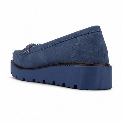 Mocasin Azul Mujer Casual Chalada Gran Mocasines Plataforma Chalada