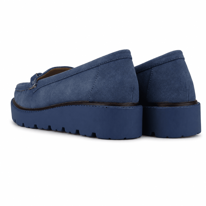 Mocasin Azul Mujer Casual Chalada Gran Mocasines Plataforma Chalada