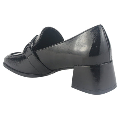 Mocasin Chalada Mujer Cetrano-1 Negro Casual Mocasines Taco Chalada
