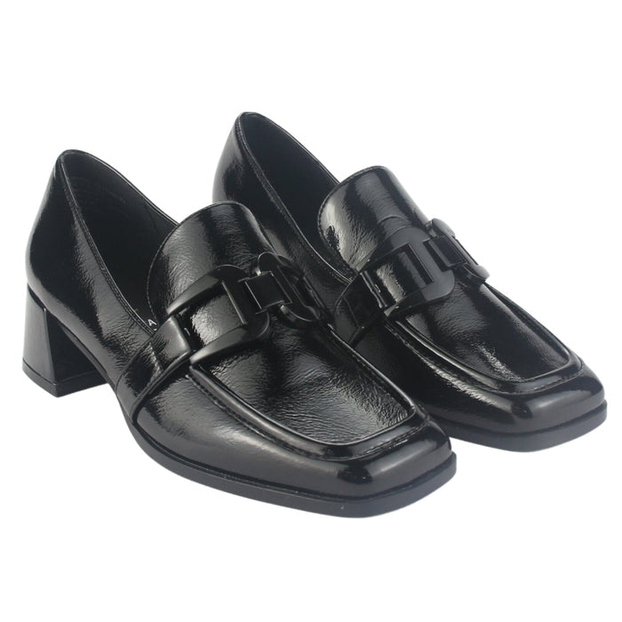 Mocasin Chalada Mujer Cetrano-1 Negro Casual Mocasines Taco Chalada