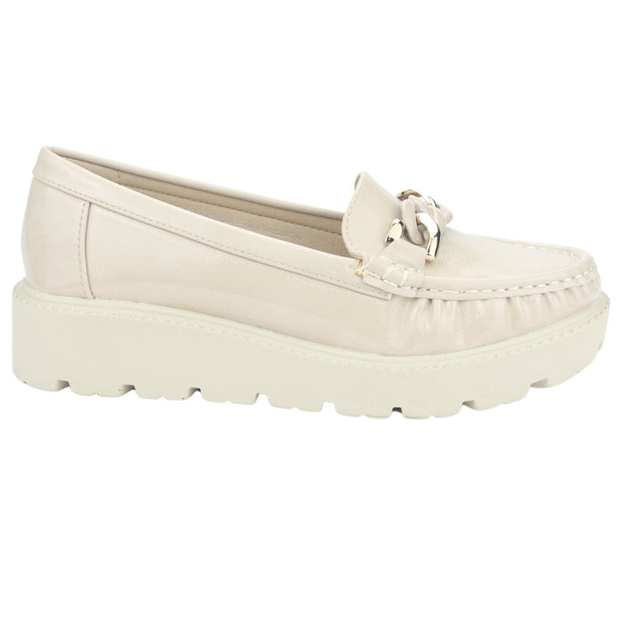 Mocasin Chalada Mujer Gran-21 Beige Casual Mocasines Plataforma Chalada
