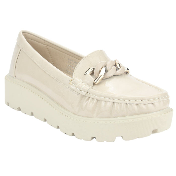 Mocasin Chalada Mujer Gran-21 Beige Casual Mocasines Plataforma Chalada