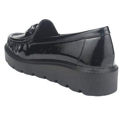 Mocasin Chalada Mujer Gran-21 Negro Casual Mocasines Plataforma Chalada