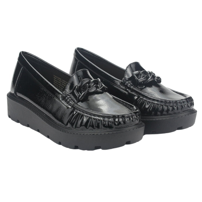 Mocasin Chalada Mujer Gran-21 Negro Casual Mocasines Plataforma Chalada