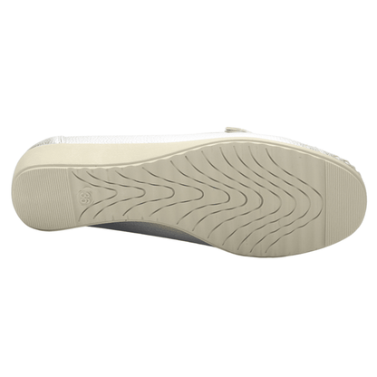 Mocasin Chalada Mujer Malu-2 Plateado Casual Mocasines Planos Chalada