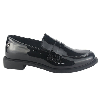 Mocasin Chalada Mujer Mocca-2 Negro Casual Mocasines Taco Chalada