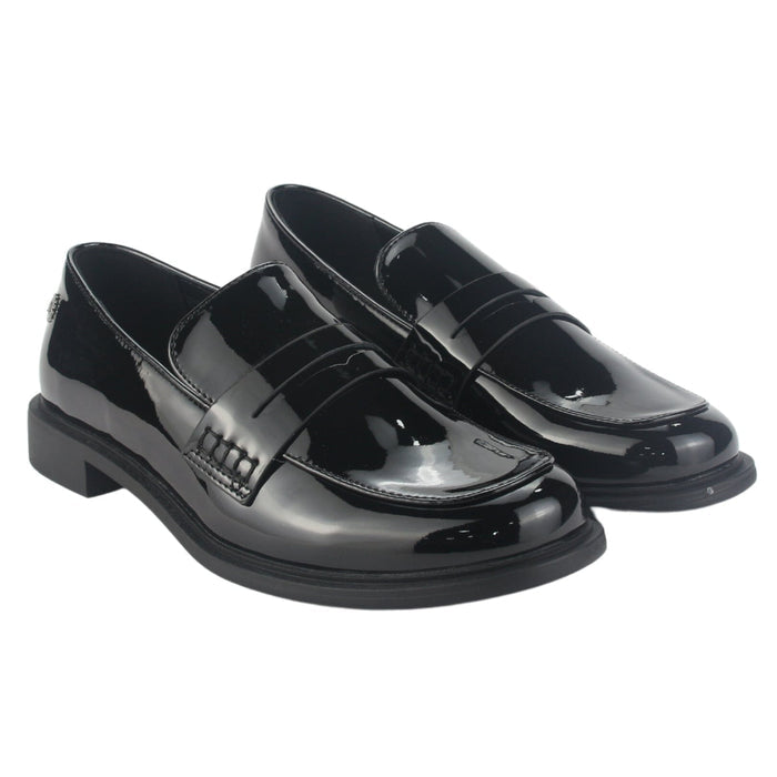 Mocasin Chalada Mujer Mocca-2 Negro Casual Mocasines Taco Chalada