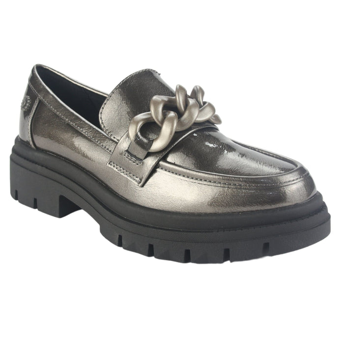 Mocasin Chalada Mujer Selina-5 Plateado Casual Mocasines Plataforma Chalada