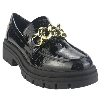 Mocasin Chalada Mujer Selina-7 Negro Casual Mocasines Plataforma Chalada