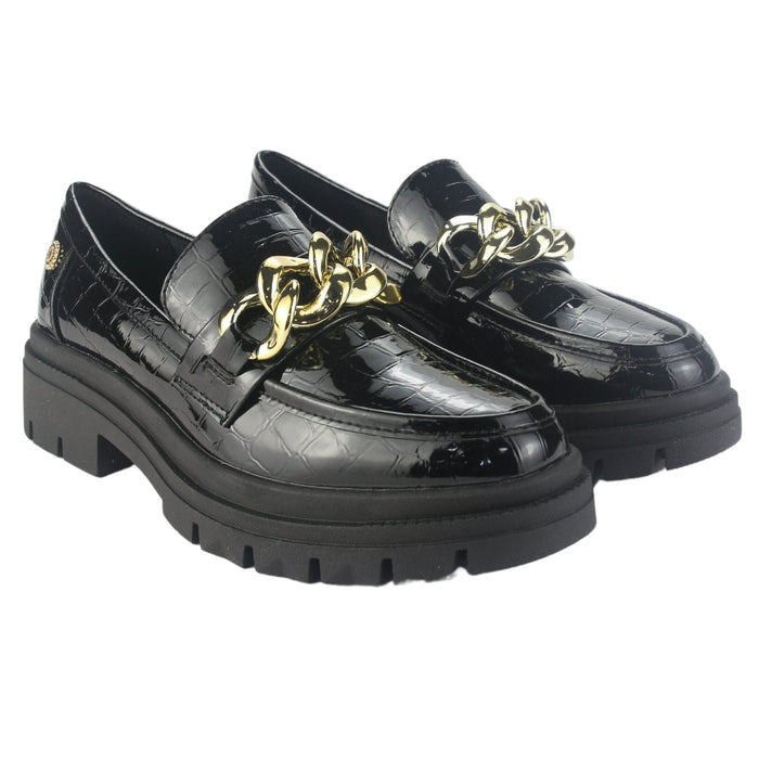 Mocasin Chalada Mujer Selina-7 Negro Casual Mocasines Plataforma Chalada