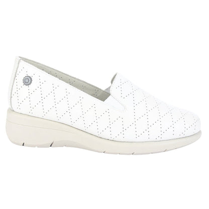 Mocasin de Cuero Chalada Mujer Cala-2 Beige Casual Mocasines Taco Chalada