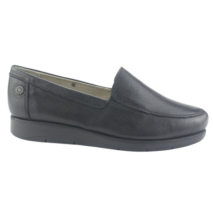Mocasin de Cuero Chalada Mujer Cira-1 Negro Casual Mocasines Taco Chalada