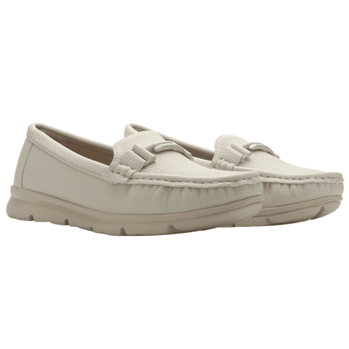 Mocasin de Mujer de color Nude Casual Chalada Leve-1 Mocasines Planos Chalada