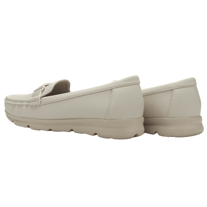 Mocasin de Mujer de color Nude Casual Chalada Leve-1 Mocasines Planos Chalada