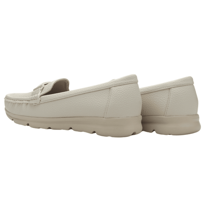 Mocasin de Mujer de color Nude Casual Chalada Leve-1 Mocasines Planos Chalada