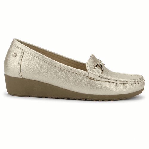 Mocasin Dorado Mujer Casual Chalada Malu Mocasines Chalada
