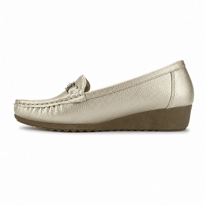 Mocasin Dorado Mujer Casual Chalada Malu Mocasines Chalada