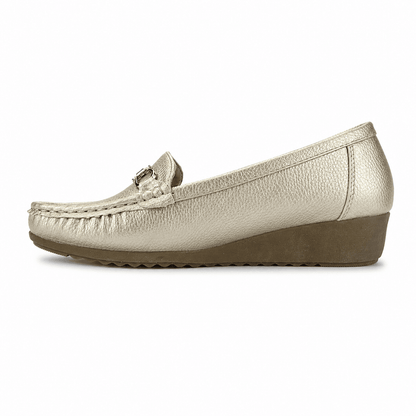 Mocasin Dorado Mujer Casual Chalada Malu Mocasines Chalada