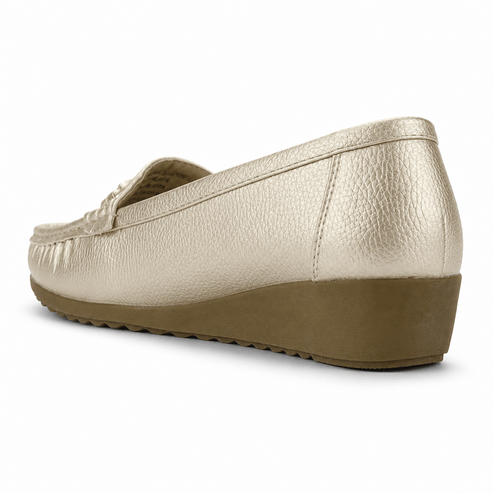 Mocasin Dorado Mujer Casual Chalada Malu Mocasines Chalada