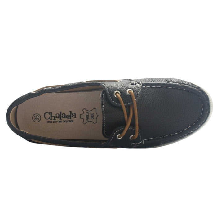 Mocasin Mujer Casual Negro Chalada Vela-1 Mocasines Planos Chalada