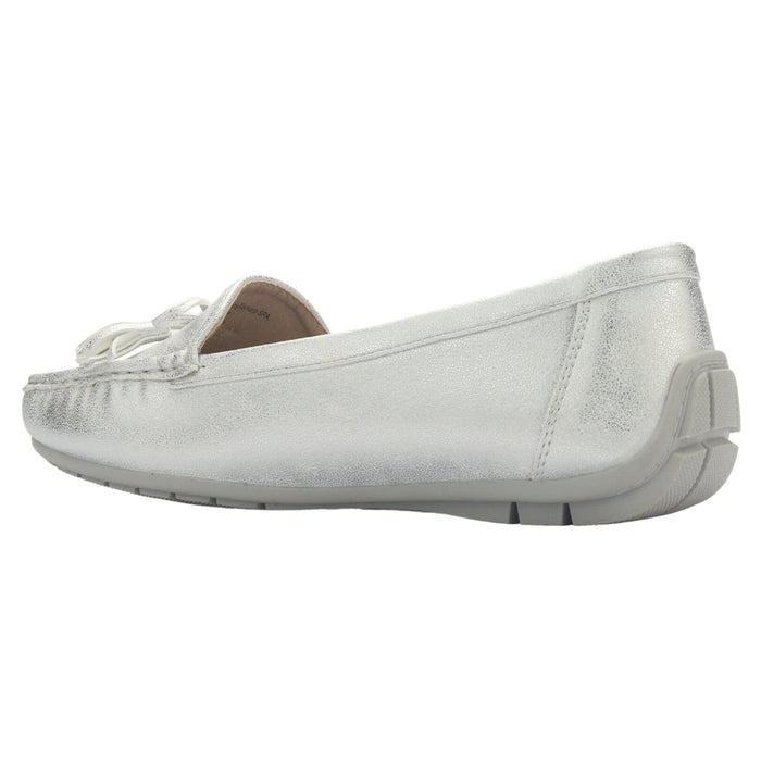 Mocasin Mujer Casual Plateado Chalada Nautico-3 Mocasines Planos Chalada
