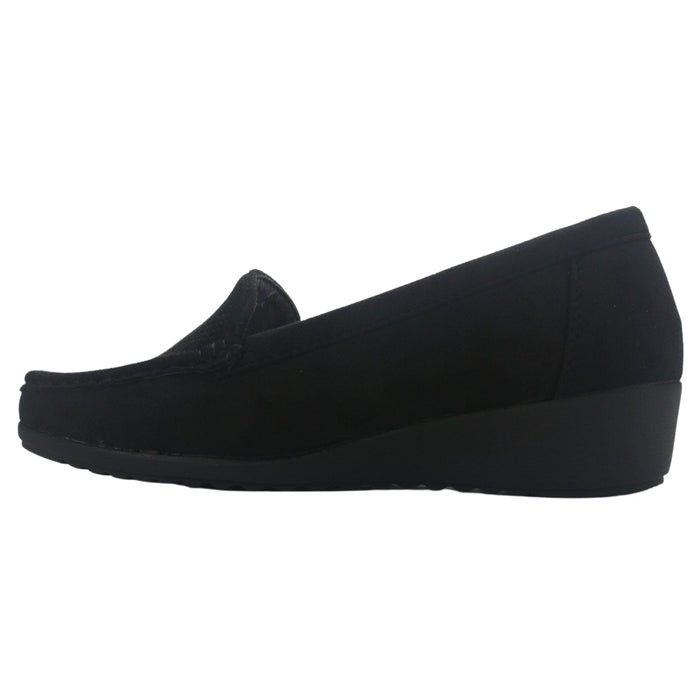 Mocasin Mujer Chalada Malu-4 Negro Casual Mocasines Taco Chalada