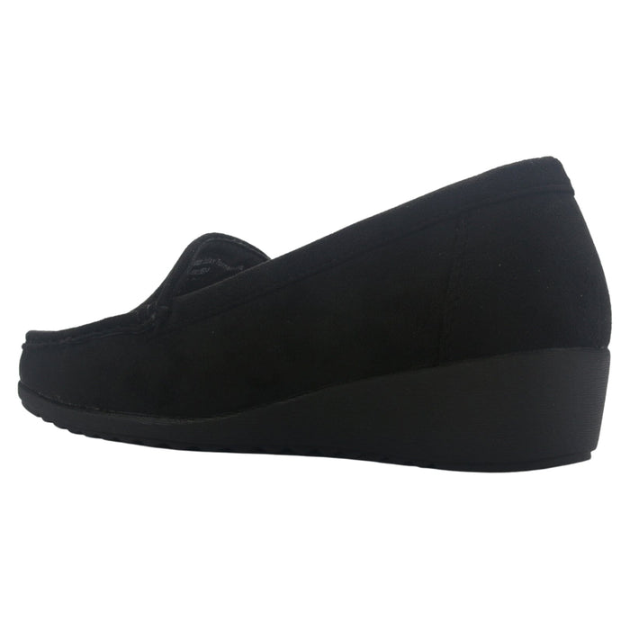 Mocasin Mujer Chalada Malu-4 Negro Casual Mocasines Taco Chalada