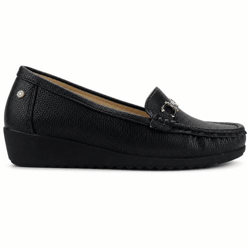 Mocasin Negro Mujer Casual Chalada Malu Mocasines Chalada