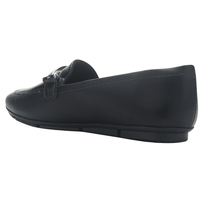 Mocasin Negro Mujer Comfortflex 2563404 Casual Mocasines Taco Comfortflex