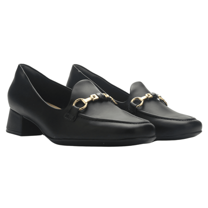 Mocasin Negro Mujer Comfortflex 2595402 Casual Mocasines Taco Comfortflex