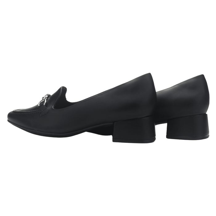 Mocasin Negro Mujer Comfortflex 2595402 Casual Mocasines Taco Comfortflex