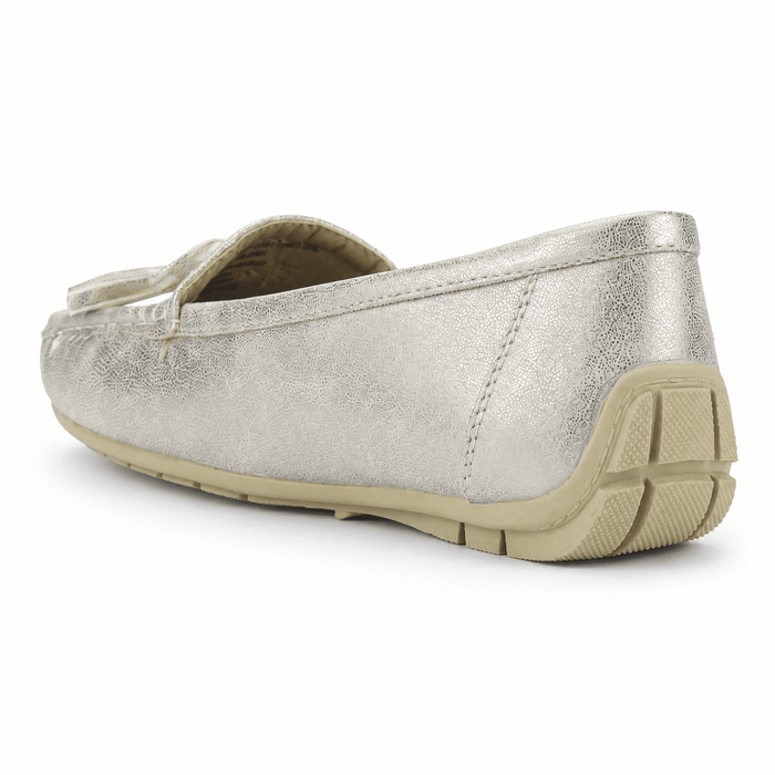 Mocasin Plateado Mujer Casual Chalada Nautico Mocasines Chalada