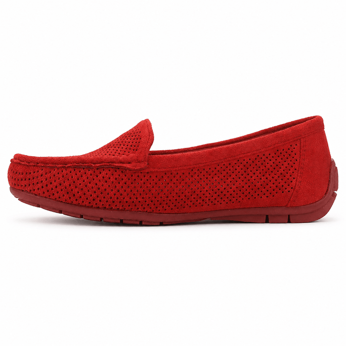 Mocasin Rojo Mujer Casual Chalada Nautico Mocasines Chalada