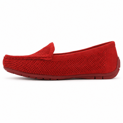 Mocasin Rojo Mujer Casual Chalada Nautico Mocasines Chalada